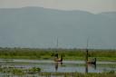 Boatmen on Lake Albert