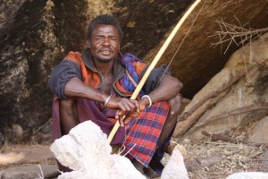 Toroyia sitting in a cave where he once lived!