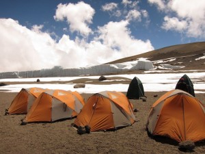 Our camp in Kibo Crater