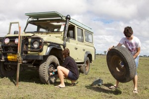 Changing a tyre Changing a tyre
